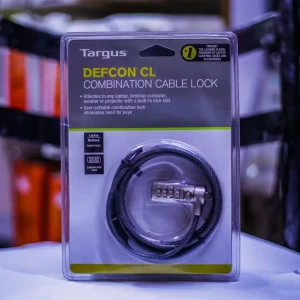 Targus DEFCON T Lock Resettable Combination Cable Lock